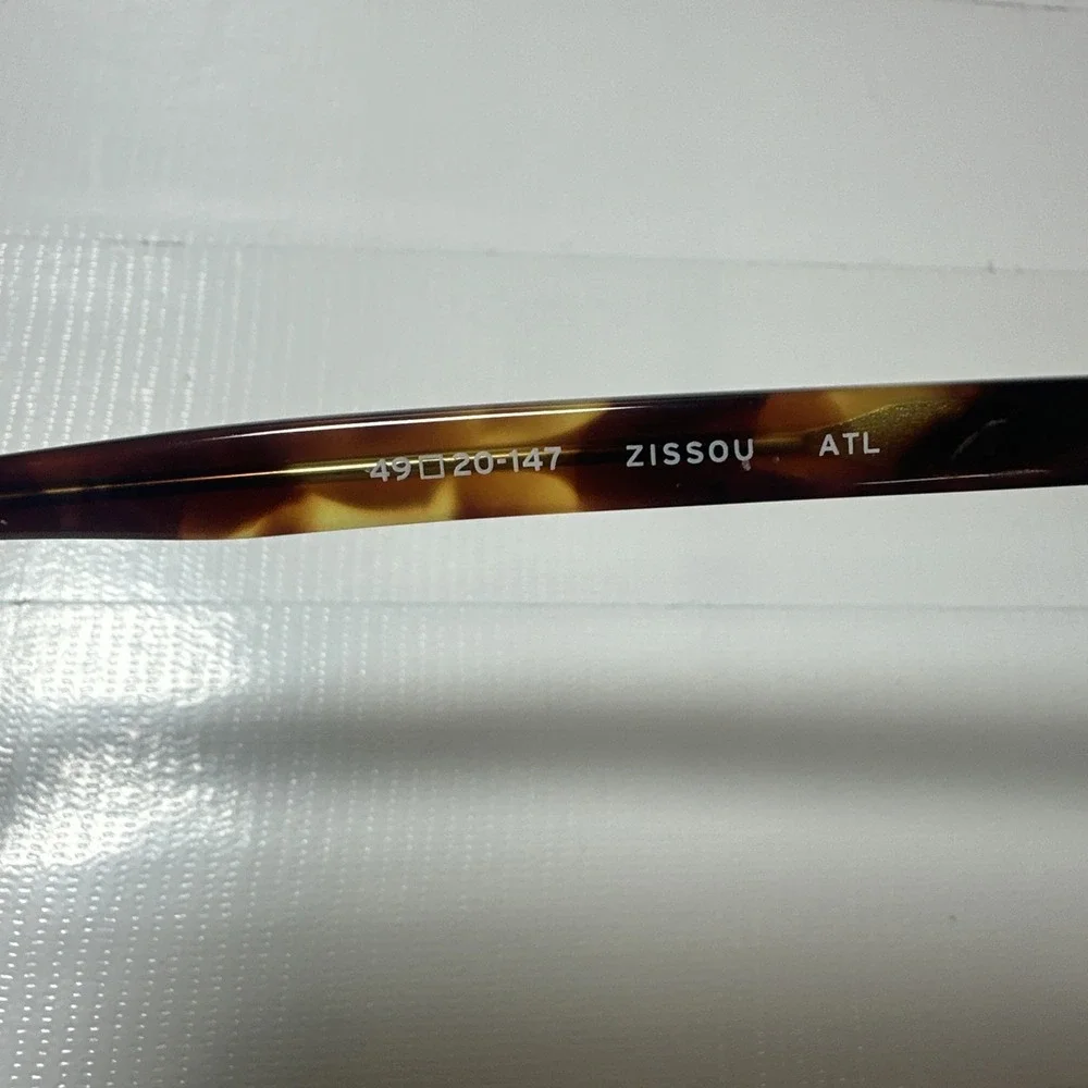 Salt. Sunglasses Frame Only Chuck BA Striped Brown Japan 49mm Handmade